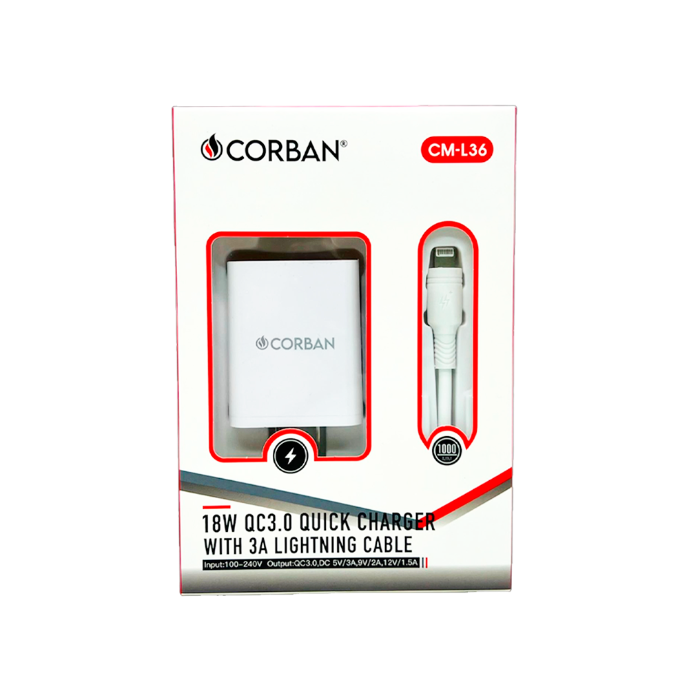 Cargador Corvan CML135 18W