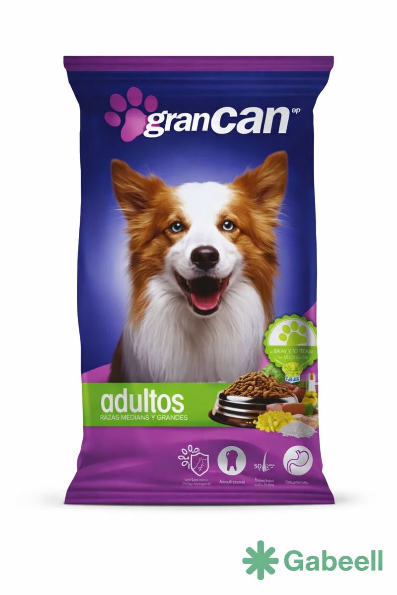 alimento seco para perro Gran Can saco 30 kg empaque