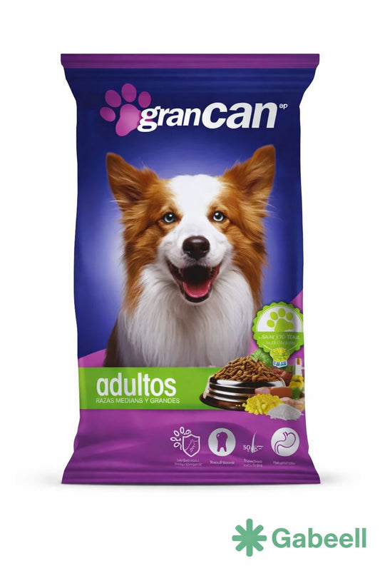 alimento seco para perro Gran Can saco 30 kg empaque