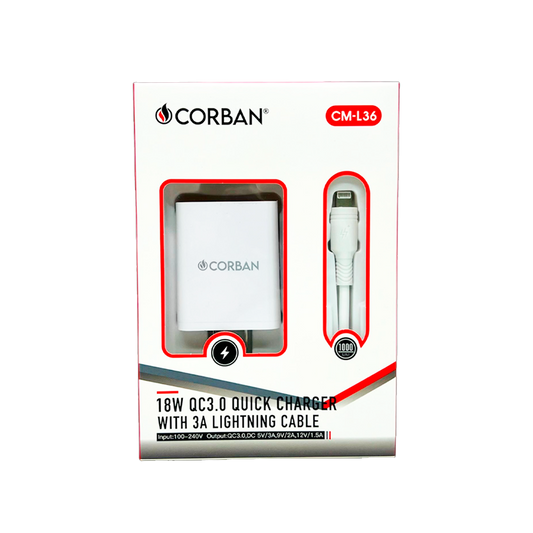 Cargador Corvan CML135 18W